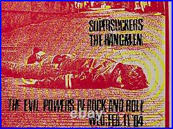 Supersuckers Hangmen WOW Hall Eugene Oregon Original Concert Poster Art Chantry