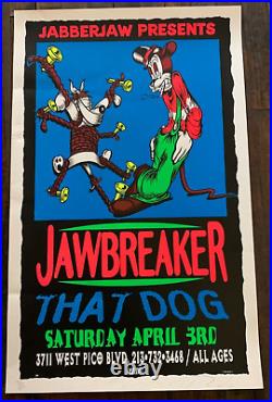 TAZ 1995 Jawbreaker Concert Poster S&N @ Jabberjaw Los Angeles CA
