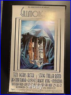 TEN YEARS AFTER IKE AND TINA TURNER BG-183 FILLMORE concert poster DAVID SINGER