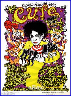 THE CURE Original Concert Poster S/N by Michael Motorcycle Curiosa Fest