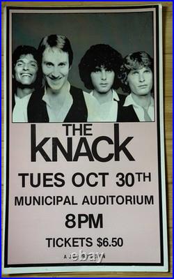 THE KNACK 1979 Concert Poster AUSTIN MUNICIPAL AUDITORIUM Austin TX 1979 DAZE THE KNACK 1979 Concert Poster AUSTIN MUNICIPAL AUDITORIUM Austin TX 1979 DAZE