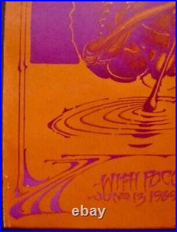 THE WHO 1969 LOS ANGELES concert poster RICK GRIFFIN 16x22.5 VERY RARE