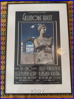 THE WHO BG 178 FILLMORE Concert Poster 1969 BILL GRAHAM SIGNED BY DAVID SINGER