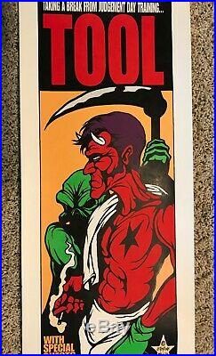 TOOL 1998 Jermaine Rogers signed & numbered Concert Poster RARE 1ST ED Pearl Jam