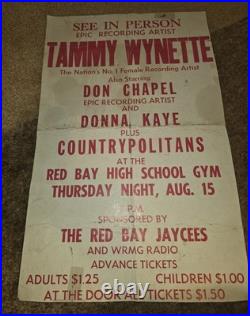 Tammy Wynette Original Concert Poster