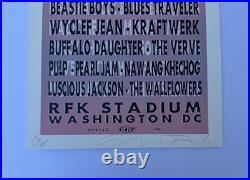 Taz Tibetan Freedom Silkscreen Rock Concert Poster Signed Beastie Boys Pearl Jam Taz Tibetan Freedom Silkscreen Rock Concert Poster Signed Beastie Boys Pearl Jam