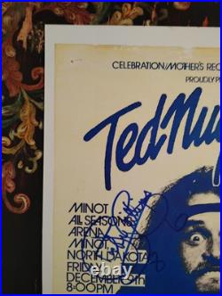 Ted Nugent Signed Concert Poster 1986 Full Band Signed Coa Included Ted Nugent Signed Concert Poster 1986 Full Band Signed Coa Included