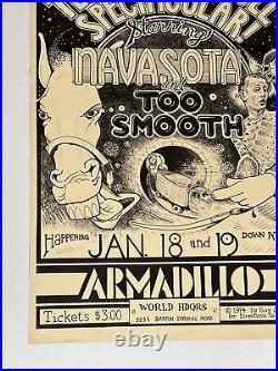 Texas Rock Spectacular Austin Texas Armadillo Venue Original 1974 Concert Poster