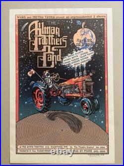 The Allman Brothers Band Concert Poster Detroit 1994 Emek