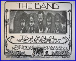 The Band Concert Poster Randy Tuten Signed San Francisco 1971