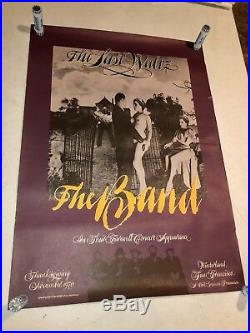 The Band The Last Waltz Winterland 1976 Bill Graham Presents Concert Poster