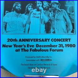 The Beach Boys / 20th ANNIVERSARY CONCERT 1980 Official Gig Poster 23x35in