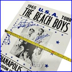 The Beach Boys Autograph 1965 14x22 Concert Tour Poster Signed x3 Love, Jardine+