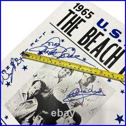 The Beach Boys Autograph 1965 14x22 Concert Tour Poster Signed x3 Love, Jardine+