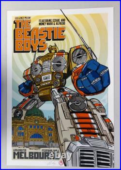 The Beastie Boys Melbourne Australia Concert Poster Rhys Cooper Signed