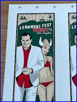 The Big Lebowski Fest Los Angeles 2005 Original 2 Concert Poster Proof Uncut