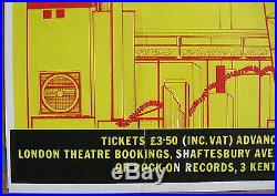 The CLASH Lyceum Theatre LONDON 1981 UK Original PUNK CONCERT POSTER Sex Pistols