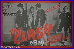 The Clash AU Stadium Vintage Original C. B. S French Concert Promo Poster 1978