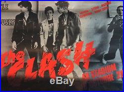 The Clash Au Stadium French Concert Poster October 16 1978 Vintage Original Rare