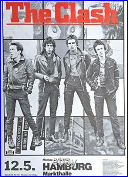 The Clash Concert Poster Hamburg 1980 ORIGINAL Printing
