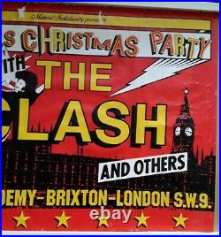 The Clash Original Concert Poster Scargills Christmas Party Brixton Miners 1984