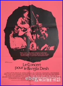 The Concert For Bangladesh Harrison / Dylan / Clapton Original Movie Poster