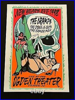 The Cramps New Year's Eve 1998 Original Concert Poster from Denver Colorado /150