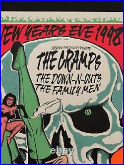 The Cramps New Year's Eve 1998 Original Concert Poster from Denver Colorado /150