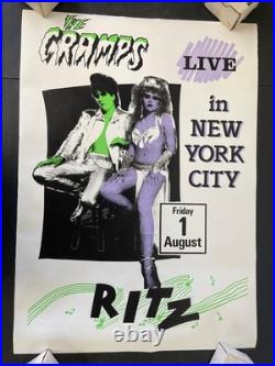 The Cramps Ritz NYC 1986 Original Silkscreen Concert Poster