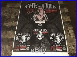 The Cult Signed Love Concert Gig Poster Detroit Fillmore Ian Astbury Billy Duffy