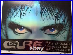 The Cure Emek Foil Concert Poster 23/25 Hollywood Bowl LA 5/23/2023 Signed