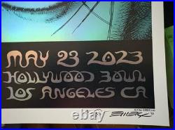 The Cure Emek Foil Concert Poster 23/25 Hollywood Bowl LA 5/23/2023 Signed