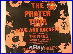 The Cure Prayer Tour Original Concert Poster Greenwood Village Colorado 1989