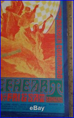 The Doors 1967 Family Dog Concert 2nd Poster Capt Beefheart Schnepf 84-1 Denver