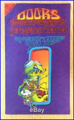 The Doors Denver 1967 Original Concert Poster Rick Griffin Fdd18-1
