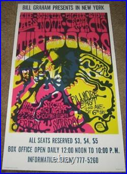 The Doors Fillmore East 1968 Concert Poster 2nd Print