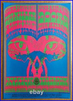 The Doors Miller Blues Band 1967 Original Avalon Ballroom Vintage 2ndPrintPoster