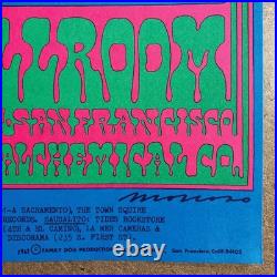 The Doors Miller Blues Band 1967 Original Avalon Ballroom Vintage 2ndPrintPoster