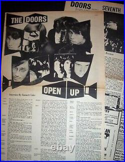 The Doors Village Theatre, NYC 1967 RARE Poster Type Concert Ad, Advert + Bonus