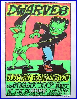 The Dwarves Poster with Electric Frankenstien 1999 Concert