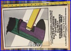 The EXPLOSIVES Concert Poster by The Phogg Foundation 1979 Austin Texas DAZE