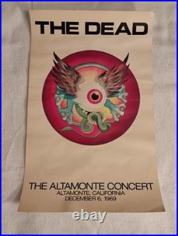 The Greatful Dead 1969 concert poster
