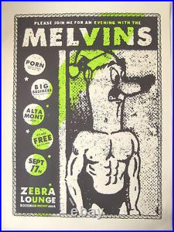 The Melvins Poster with Big Business & Porn 2006 Concert