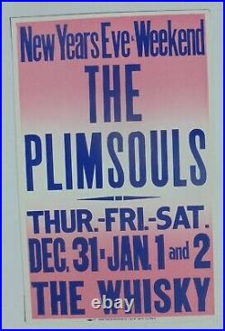 The Plimsouls At The Whisky Original Vintage Concert Promotion Poster