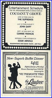 The RIGHTEOUS BROTHERS The Supremes Original 1967 Concert Handbill