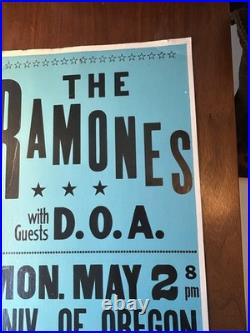 The Ramones ORIGINAL Concert Poster 1984, Eugene, Oregon punk