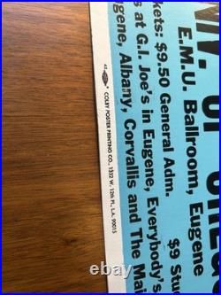 The Ramones ORIGINAL Concert Poster 1984, Eugene, Oregon punk