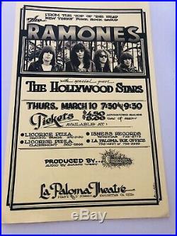 The Ramones Vintage Original Concert Poster 1977