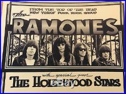 The Ramones Vintage Original Concert Poster 1977