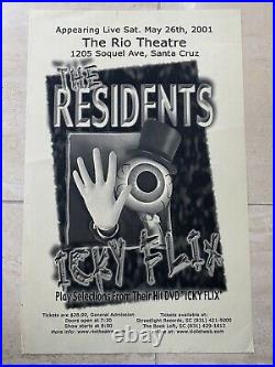 The Residents Rio Theatre Santa Cruz Original Concert Poster